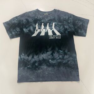 The Beatles Abbey Road Liquid Blue Tie Dye Tee 🎸